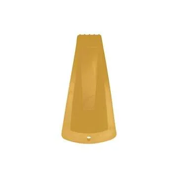 Shepherd Hardware 3763 Heavy Duty Jumbo Rubber Door Wedge, Yellow, 3-1/2 Inch