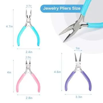 iWork 3pcs Jewelry Pliers Set for Easy Jewelry Making
