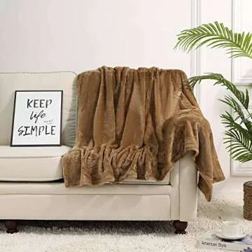 NANPIPER Super Soft Fleece Blanket for All Seasons