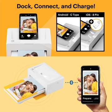 KODAK Dock Plus Instant Photo Printer with Sheets