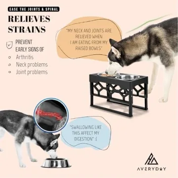 AVERYDAY Elevated Dog Bowls Stand for Healthy Eating