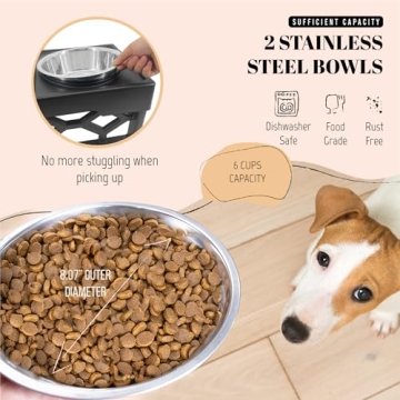 AVERYDAY Elevated Dog Bowls Stand for Healthy Eating