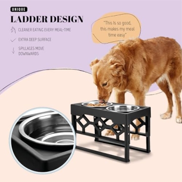 AVERYDAY Elevated Dog Bowls Stand for Healthy Eating