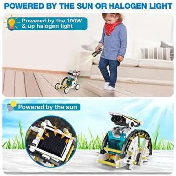STEM Toys 13 in 1 Solar Robot Kit for Kids 8-12, Educational Science Experiment Kit Building Toys, Toys Gift for 8 9 10 11 12 Year Old Boys and Girls