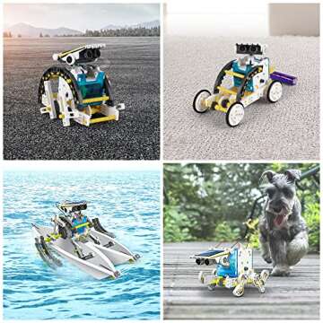 STEM Toys 13 in 1 Solar Robot Kit for Kids 8-12, Educational Science Experiment Kit Building Toys, Toys Gift for 8 9 10 11 12 Year Old Boys and Girls