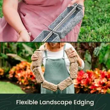 Beuta Landscape Edging | Easy No-Dig Faux Stone Border for Your Garden