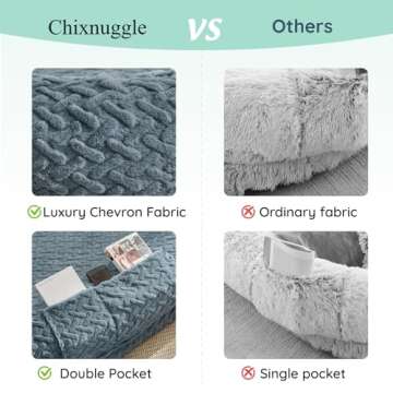 ChiXnuggle Human Dog Bed - Luxury Faux Fur Comfort