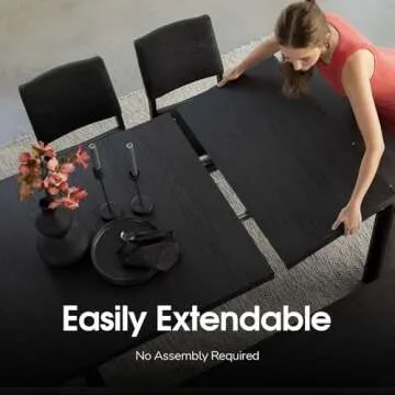Transformer Extendable Dining Room Table for 2 to 12