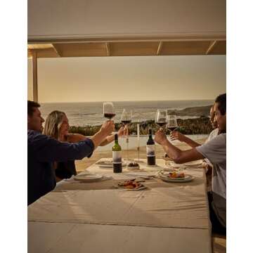 Misty Cliffs Premium Non-Alcoholic Cabernet Sauvignon Merlot Wine (2 Pack)