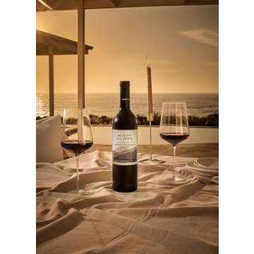 Misty Cliffs Premium Non-Alcoholic Cabernet Sauvignon Merlot Wine (2 Pack)