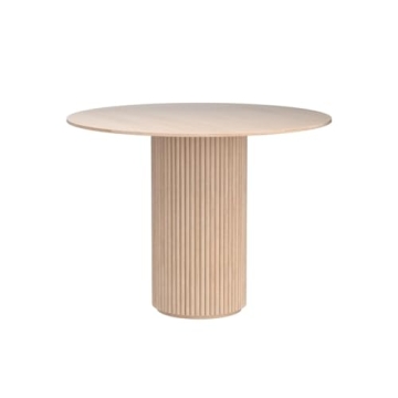 BAYCHEER Round Pedestal Casual Table Simplicity Style Dining Room Home Furniture - Wood 31.5" L x 31.5" W x 29.5" H (Table Only)