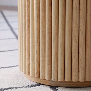 BAYCHEER Round Pedestal Casual Table Simplicity Style Dining Room Home Furniture - Wood 31.5" L x 31.5" W x 29.5" H (Table Only)