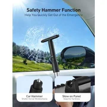 AstroAI Windshield Cleaner, Microfiber car Window Cleaner with 4 Reusable and Washable Microfiber Pads and Extendable Handle Auto Inside Glass Wiper Kit Gray