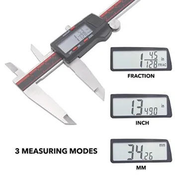 VINCA Digital Caliper DCLA-1205, Accurate Stainless Steel Tool
