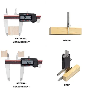 VINCA Digital Caliper DCLA-1205, Accurate Stainless Steel Tool