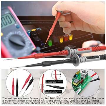 HandsKit Electrical Multimeter Test Lead Kit for Accurate Testing