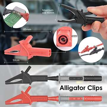 HandsKit Electrical Multimeter Test Lead Kit for Accurate Testing