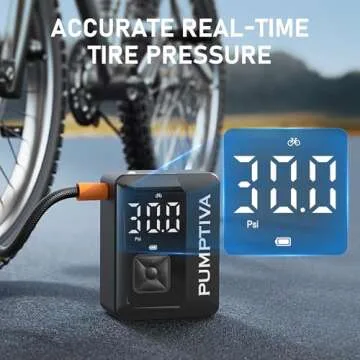 Tire Inflator Portable Air Pump with LED Light and Compacity