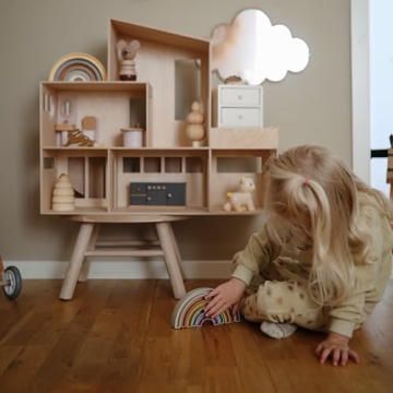 Mushie Rainbow Stacker Toy - Safe, Fun & Educational