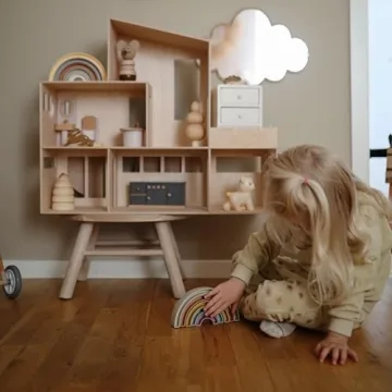 Mushie Rainbow Stacker Toy - Safe, Fun & Educational