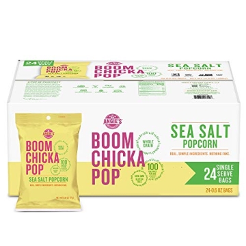 Angie's BOOMCHICKAPOP Sea Salt Popcorn 24-Pack Snack
