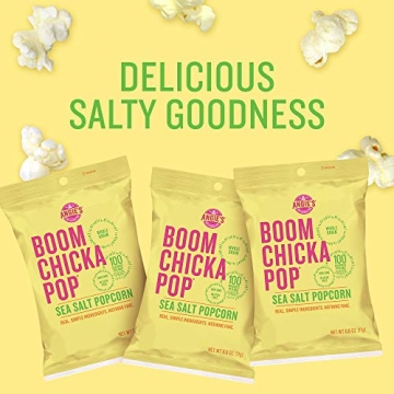 Angie's BOOMCHICKAPOP Sea Salt Popcorn 24-Pack Snack