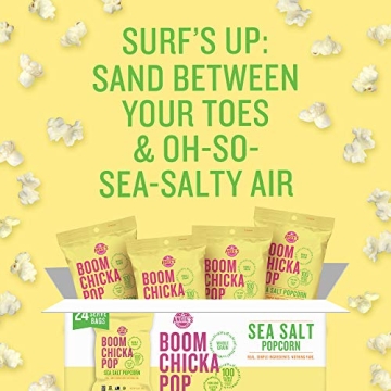 Angie's BOOMCHICKAPOP Sea Salt Popcorn 24-Pack Snack