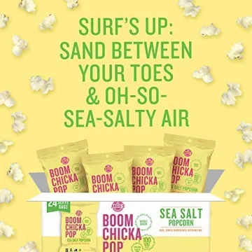 Angie's BOOMCHICKAPOP Sea Salt Popcorn 24-Pack Snack