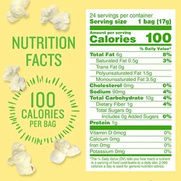 Angie's BOOMCHICKAPOP Sea Salt Popcorn 24-Pack Snack