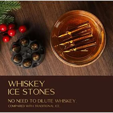 Fathers Day Dad Gifts - Gifts for Dad, Best DAD Ever Gifts, Fathers Day Present Ideas for Dad, Whiskey Stones Gold, Dad Birthday Gift, Dad Gifts from Daughter, Son, Fathers Gifts