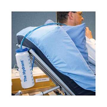 SP Ableware 745820000 Hydrant Water Bottle with Long Tube, Mouth Piece and Clothing Clip for Hand-Free Hydration, 1-Liter