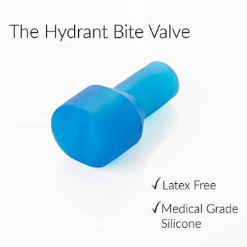 SP Ableware 745820000 Hydrant Water Bottle with Long Tube, Mouth Piece and Clothing Clip for Hand-Free Hydration, 1-Liter