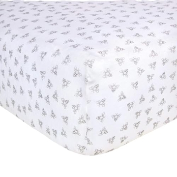 Burt's Bees Baby Essential Organic Cotton Fitted Crib Sheet - Breathable for All Cribs & Toddlers
