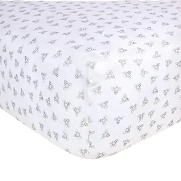Burt's Bees Baby Essential Organic Cotton Fitted Crib Sheet - Breathable for All Cribs & Toddlers