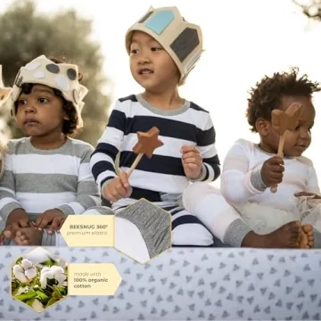 Burt's Bees Organic Fitted Crib Sheets, Soft & Adorable