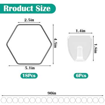 Geavo 18pcs Chain Trellis for Climbing Plants, 90in Indoor Outdoor Plant Climbing Support, DIY Garden Wall Trellis for Potted Plants, Monstera, Pothos, Ivy, Vine, Houseplant Accessories Decor