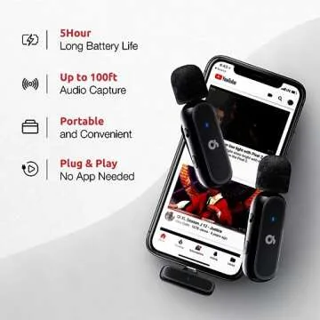 OS TECH Dual Wireless Lavalier Microphone - Perfect for All Creators!