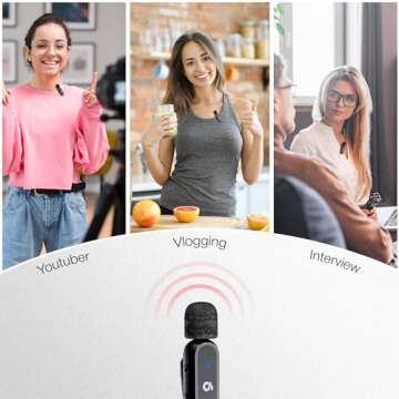 OS TECH Dual Wireless Lavalier Microphone for All Creators!