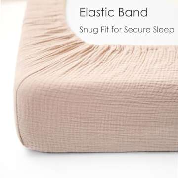 MairMore Muslin Crib Sheets - Soft Breathable Baby Bedding