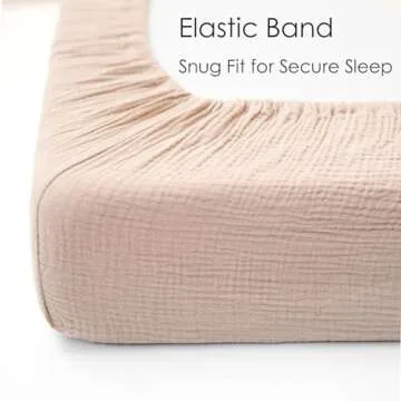 MairMore Muslin Crib Sheets - Soft Breathable Baby Bedding