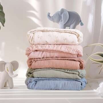 MairMore Muslin Crib Sheets - Soft Breathable Baby Bedding