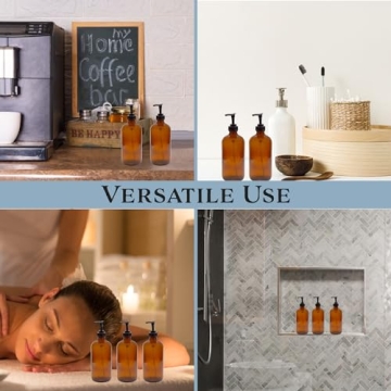 Buy Cornucopia 8oz Glass Pump Bottles - Stylish & Functional