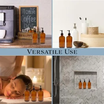 Buy Cornucopia 8oz Glass Pump Bottles - Stylish & Functional