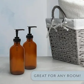 Buy Cornucopia 8oz Glass Pump Bottles - Stylish & Functional