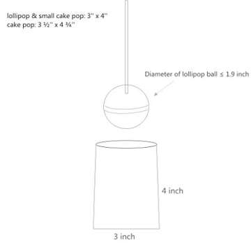 400 Clear Treat Cello Bags and Ties 3x4 for Lollipop Cake Pop Candy Buffet Chocolate Cookie Wedding Supply (3'' x 4'')