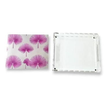 Customizable Acrylic Scalloped Tray for Home and Events