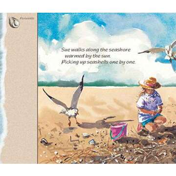 Seashells by the Seashore: A Counting Book for Kids Perfect for the Beach or Classroom (Includes Different Facts About Seashells)