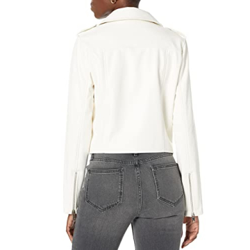 Stylish Women's Faux Leather Moto Jacket for All Seasons