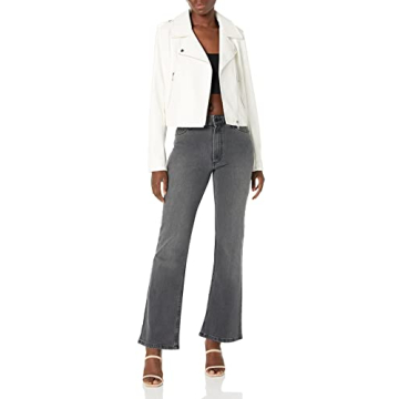 Stylish Women's Faux Leather Moto Jacket for All Seasons