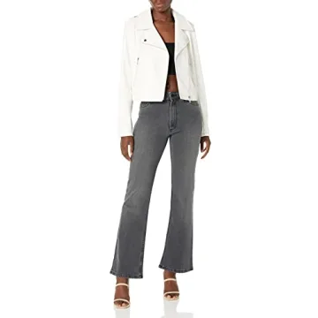 Stylish Women's Faux Leather Moto Jacket for All Seasons